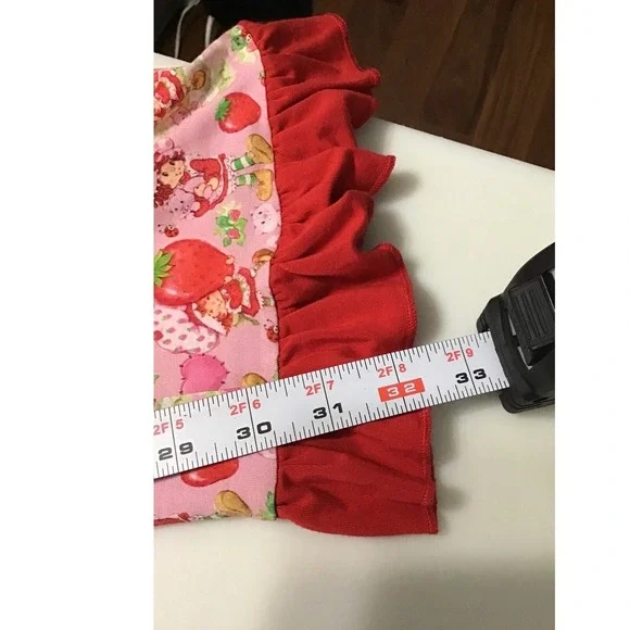 Strawberry Shortcake Sweet Peas Womens Pajama Set sz XL Pink Sleepwear Comfort